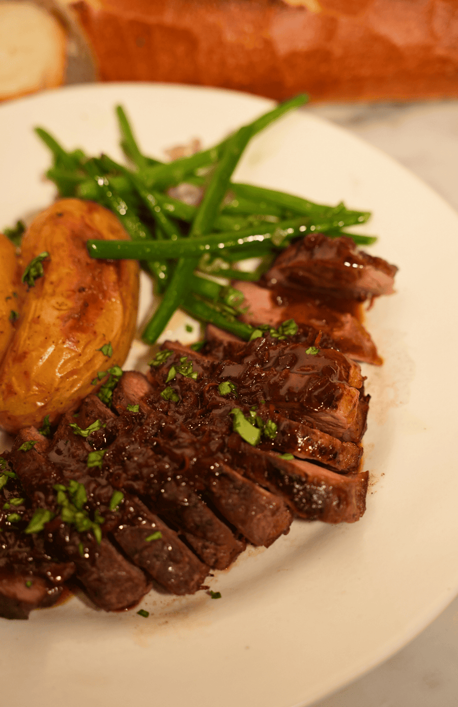 CRISPY DUCK BREAST WITH GRAND ORANGE SAUCE