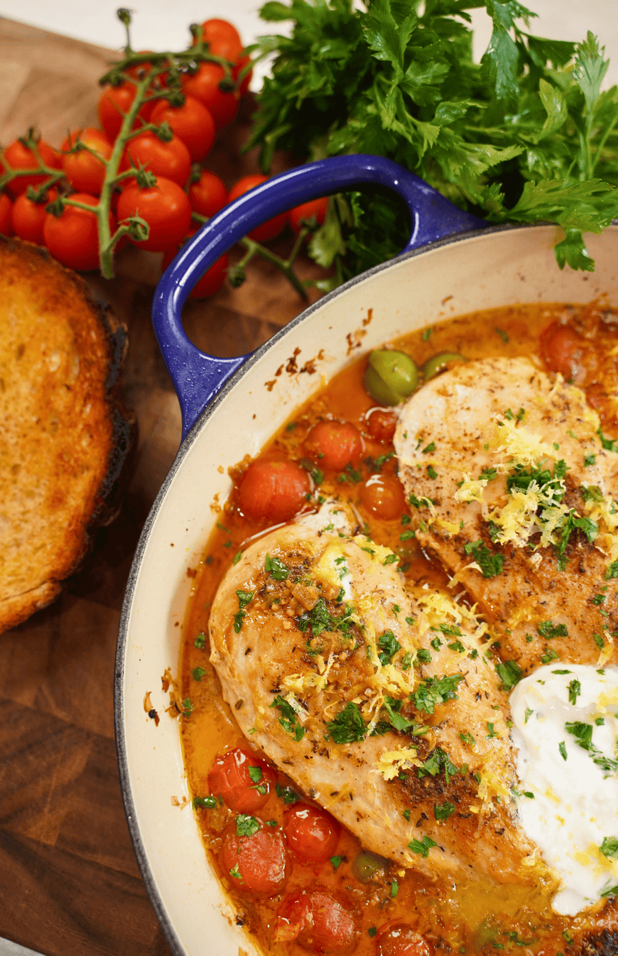 PROVENÇAL CHICKEN WITH BURRATA
